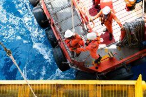offshore oil rig worker